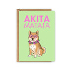 Carte Akita « Akita Matata »