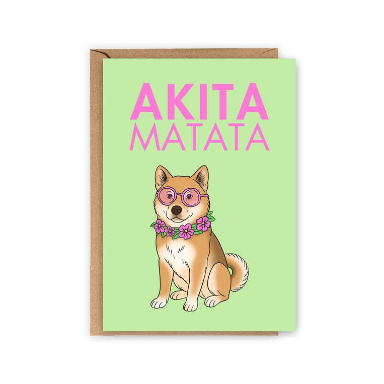 Carte Akita « Akita Matata »