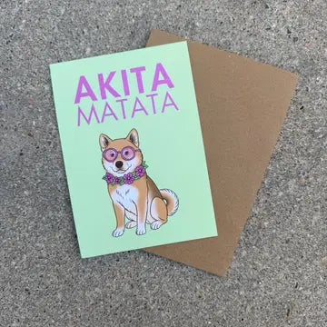 Carte Akita « Akita Matata »