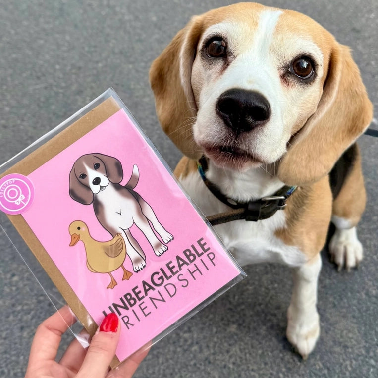 Carte Beagle « Unbeagleable Friendship »