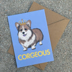 Carte Corgi « Corgeous »
