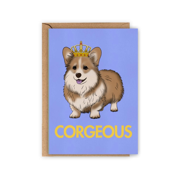 Carte Corgi « Corgeous »