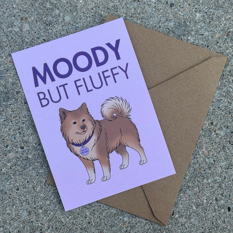 Carte Eurasier « Moody but Fluffy »