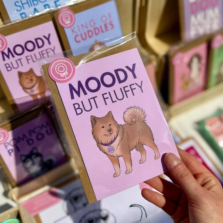 Carte Eurasier « Moody but Fluffy »