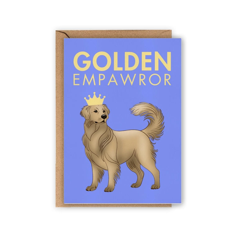 Carte Golden Retriever « Golden Empawror »