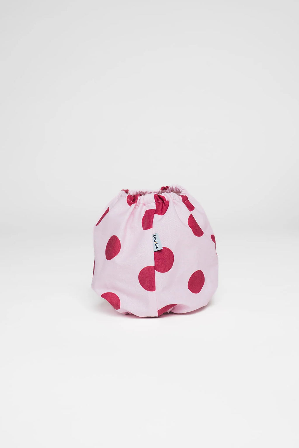 Snood rose à pois