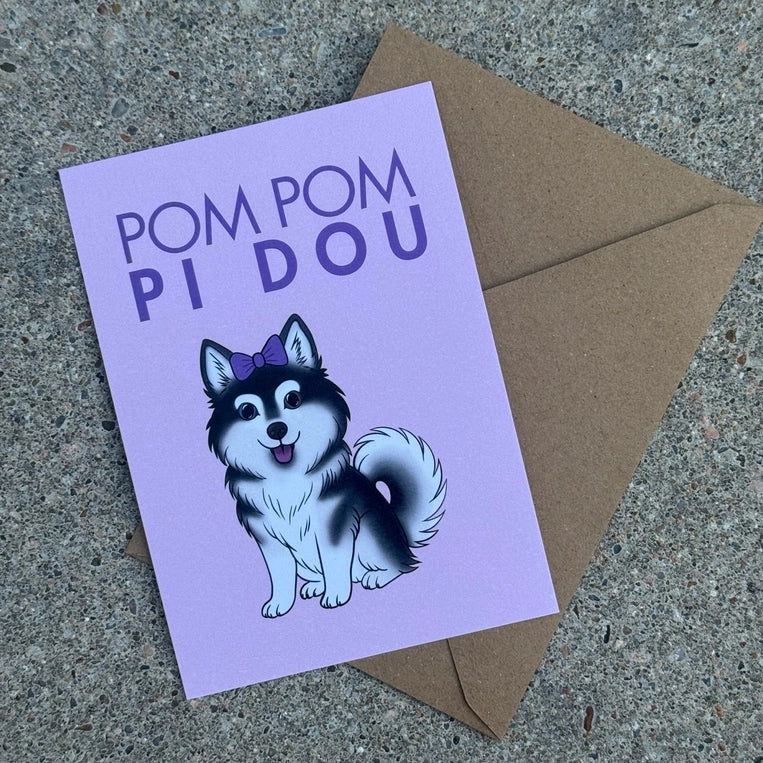 Carte Pomsky « Pom Pom Pidou »