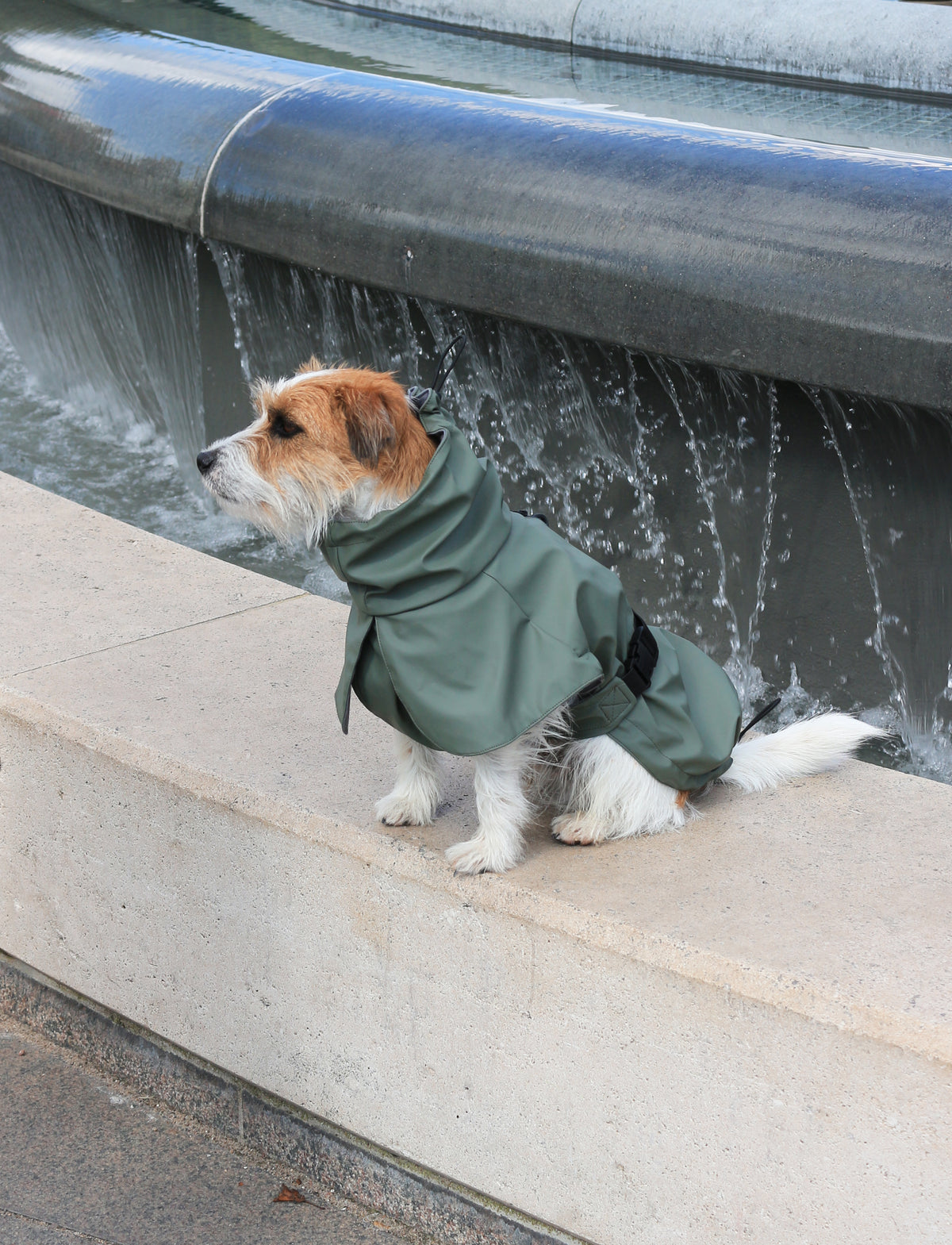 Manteau imperméable vert