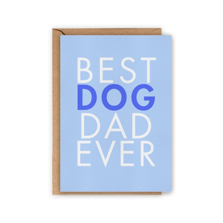 Carte « Best dog dad ever »