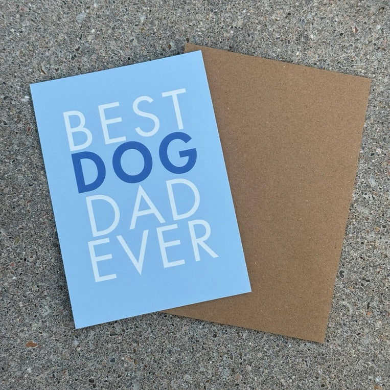 Carte « Best dog dad ever »