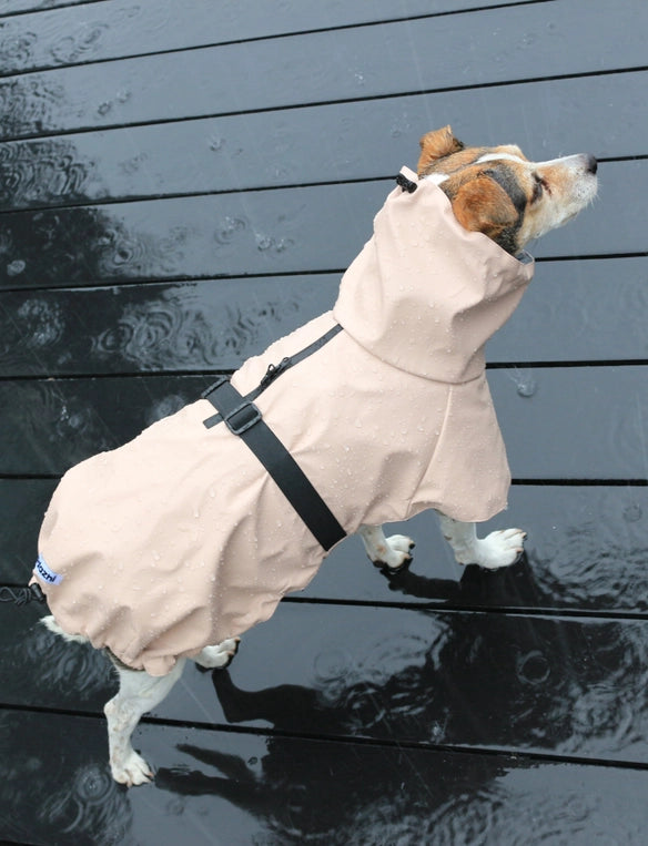 Manteau imperméable rose