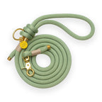 Laisse mains-libres en corde Matcha
