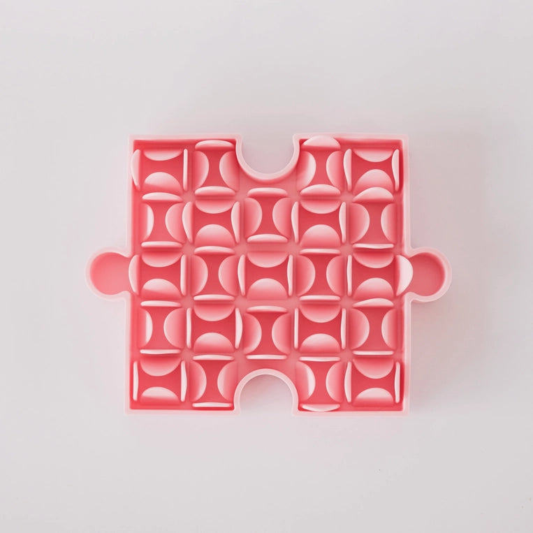 Tapis de léchage puzzle rose