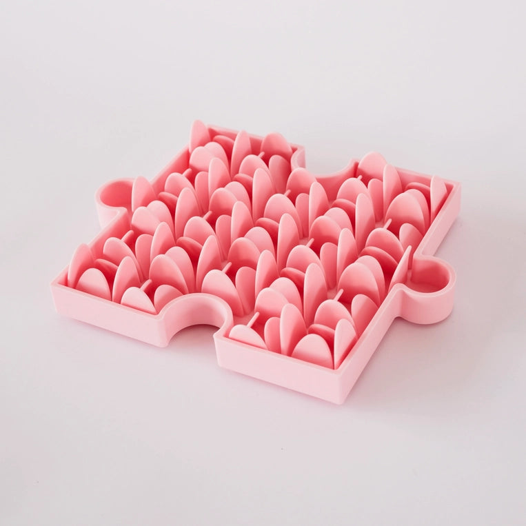 Tapis de léchage puzzle rose