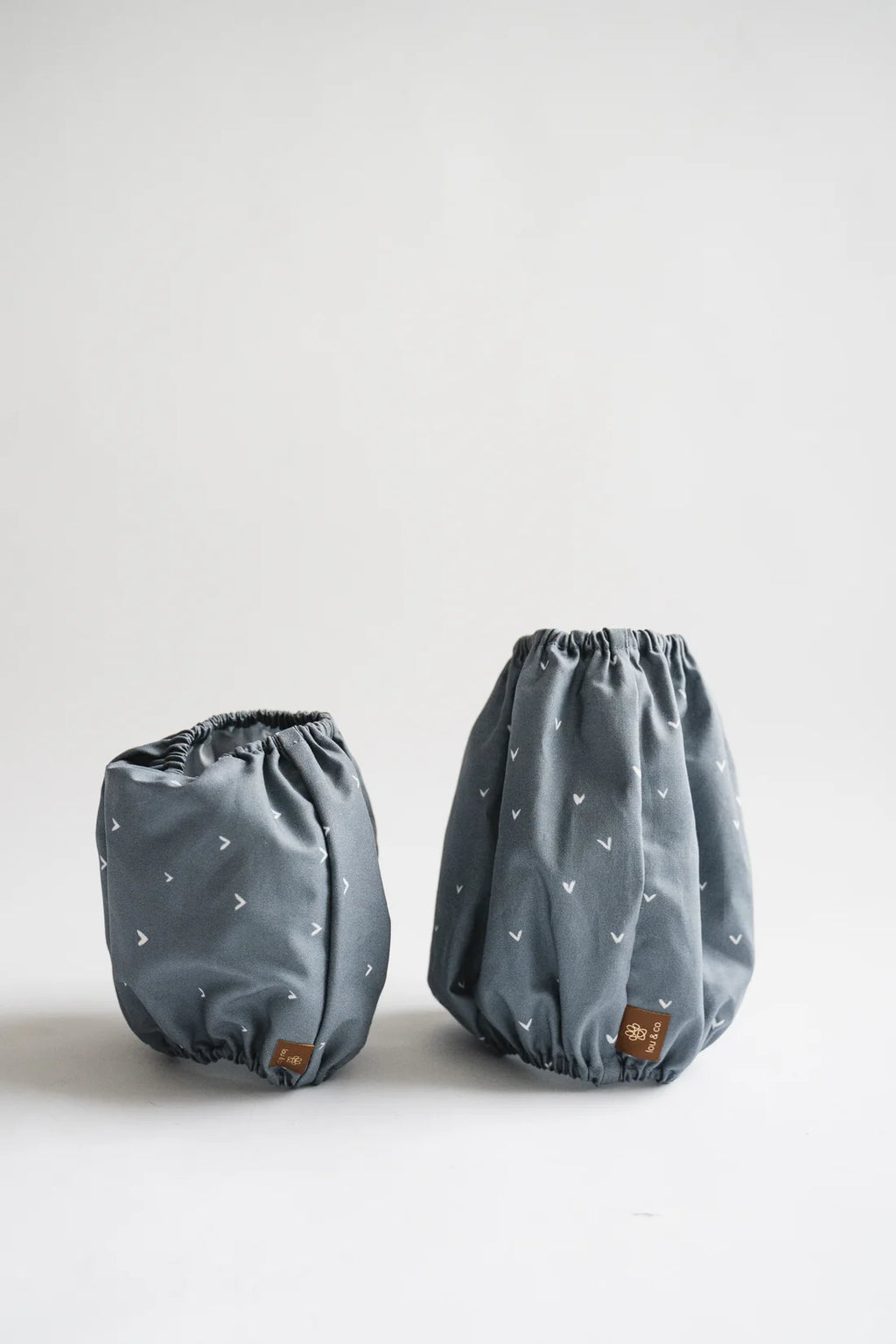 Snood bleu à cœurs